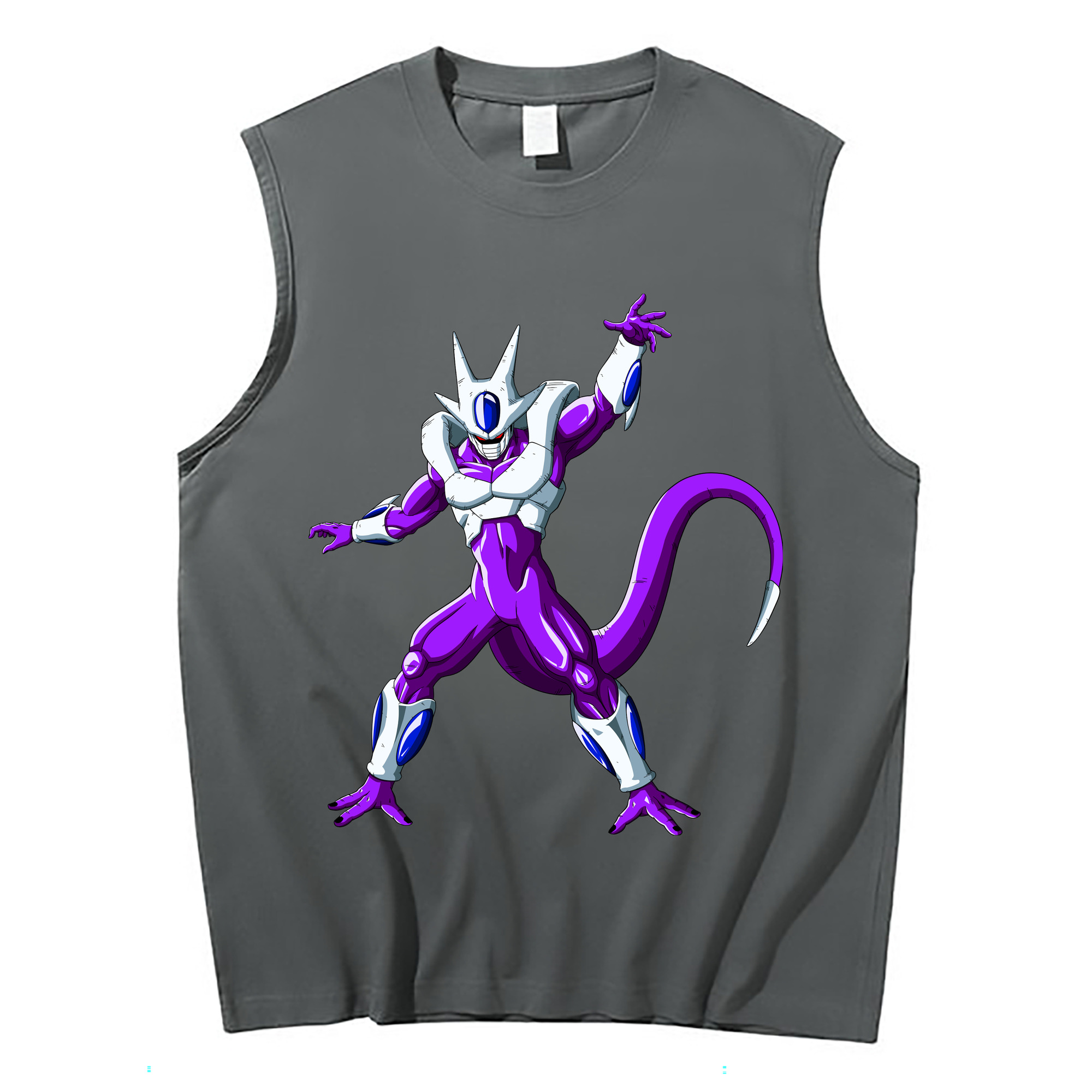（画像用） ドラゴンボール クウラ DRAGON BALL Cooler Coora コットン100％タンクトップ（フロントプリント）